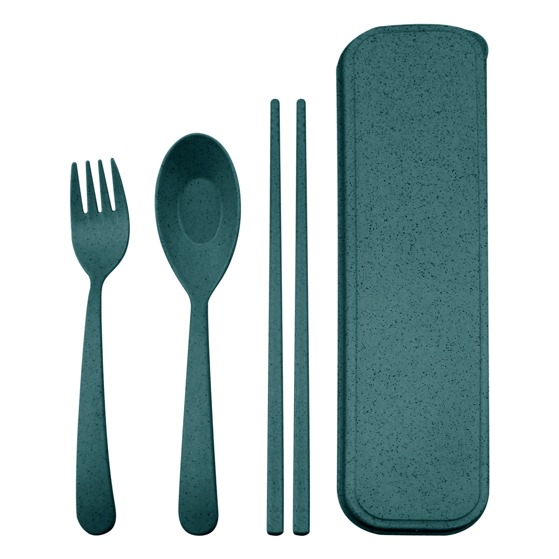 FlyFlyPromos - Portable Wheat Straw Tableware 3-Piece Set Image 7 - Promotional Product